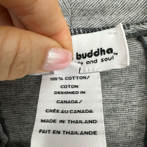 Neon Buddha Womens Long Sleeve Draped Cardigan Size S Cotton Grey Lagenlook Arts - Picture 3 of 12